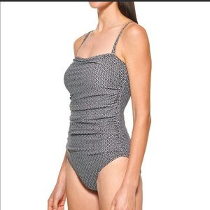DKNY Front Shirring Swimsuit